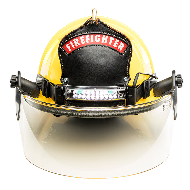 FoxFury Command LoPro White & Green LED Headlamp/Fire Helmet Light