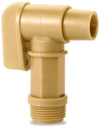 Uline Pail Faucet with 1/4 Turn Lever Handle - 3/4" NPT Male