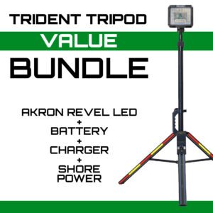 Command Light T40 Tripod - 220W Akron Revel XL LED, light and battery - Command Light