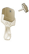 Add-A-Clip® Stainless Steel Snap Clip AC0-1004