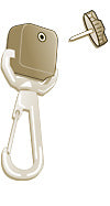 Add-A-Clip® Stainless Steel Rotating Snap Clip ACO-1005