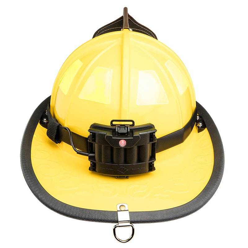 FoxFury Command LoPro White & Green LED Headlamp/Fire Helmet Light