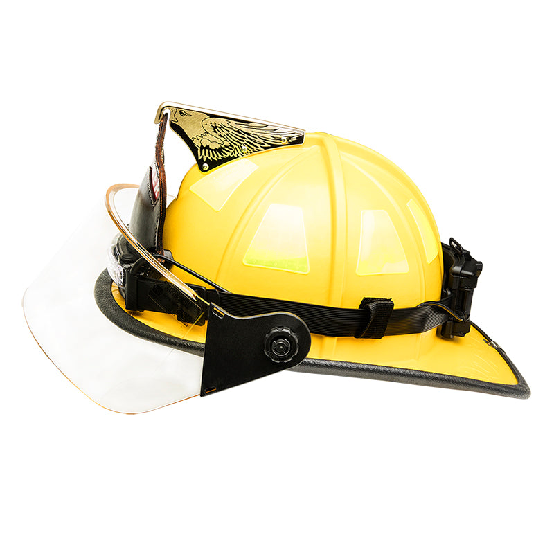 FoxFury Command LoPro White & Green LED Headlamp/Fire Helmet Light