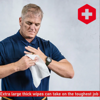 DWI Hero Wipes® Extra Large Body - Carton of 12 Wipes 48 ct Flow Pack