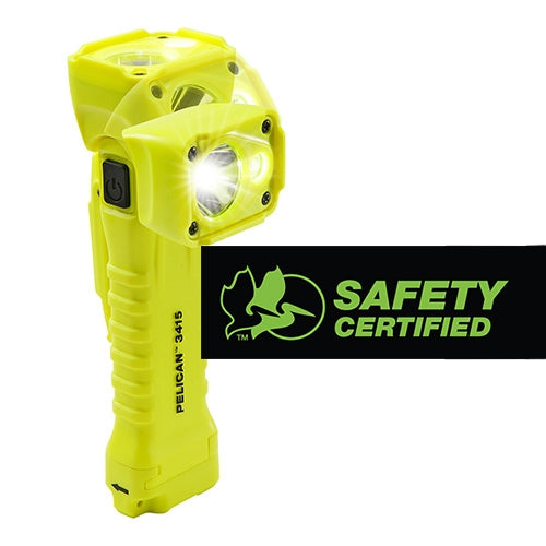 Pelican 3415® 336 Lumens 3AA LED Articulating Right Angle Light - Yellow